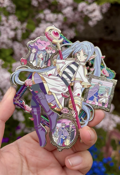 FRlEREN RAINBOW SILVER | FRAMED TIME PIN ON PIN