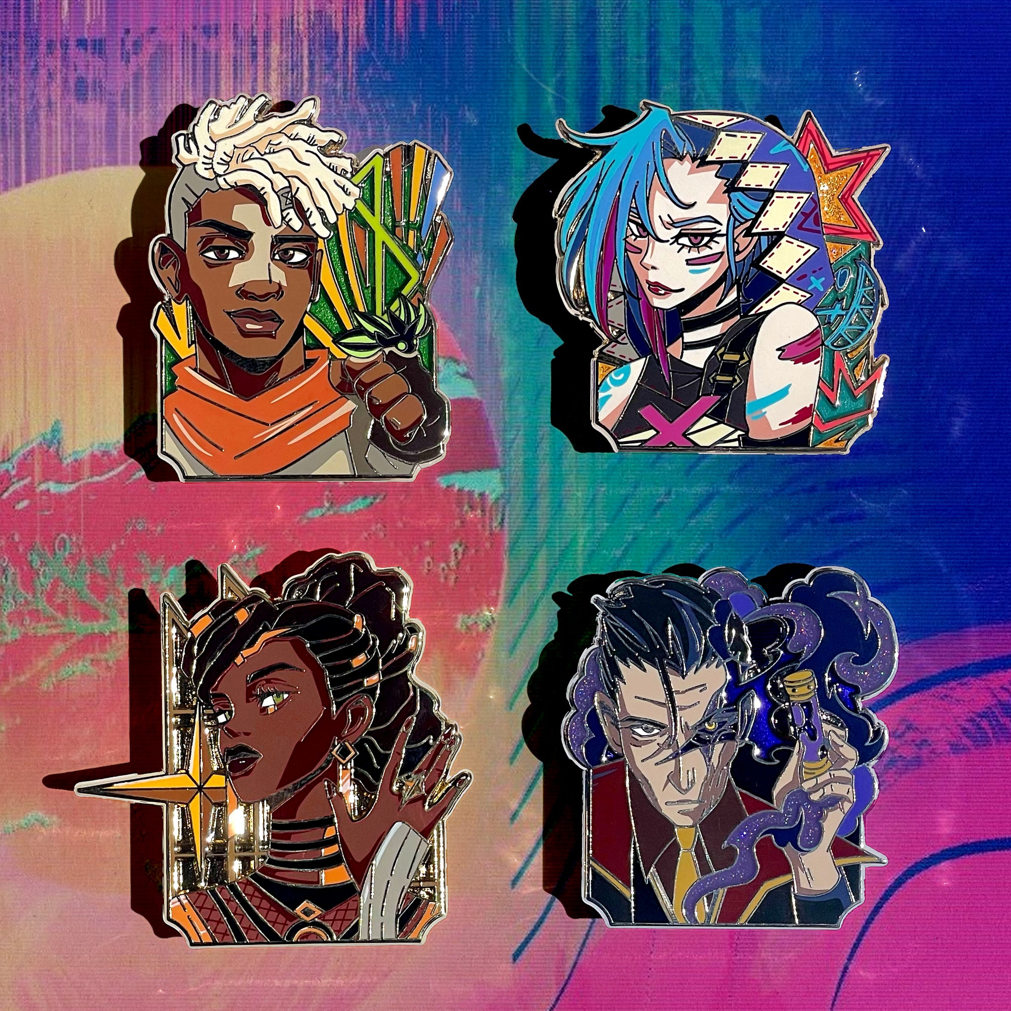 Portrait Series | Paint the Town Pins